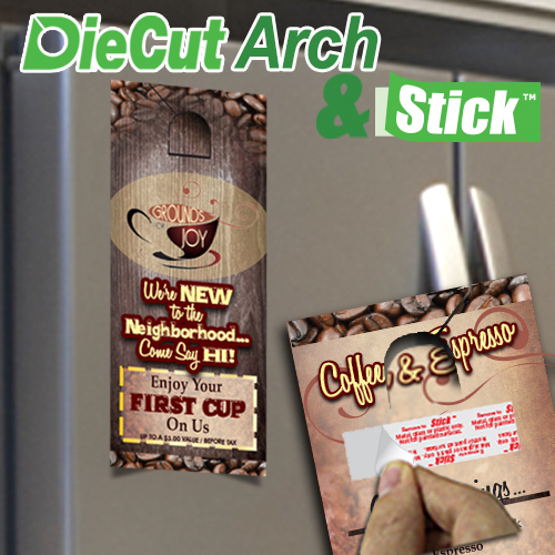 die cut arch and stick it door hanger