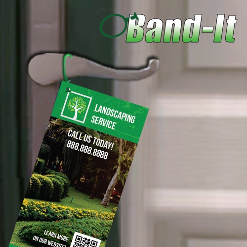 door hanger with a band